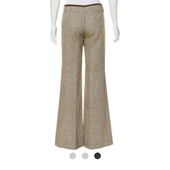 NEW Tory Burch Gold Basketweave Pant 2 - Picture 3 of 8